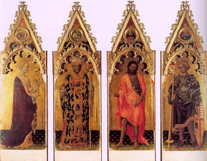 Gentile da Fabriano Four Saints of the Poliptych Quaratesi